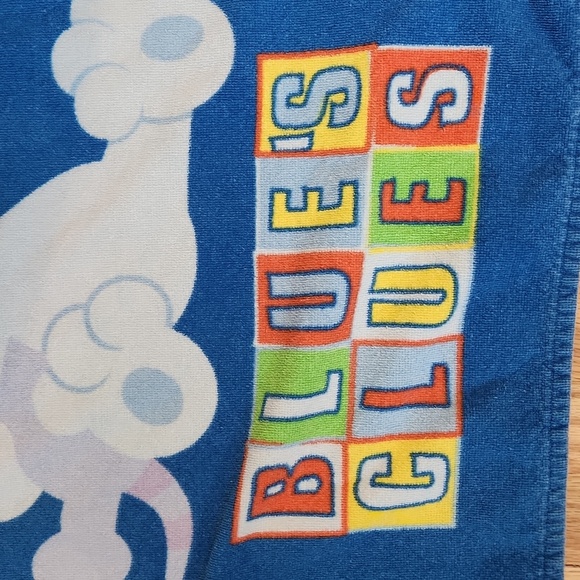 Blues Clues Beach Towel Vintage 2000 Periwinkle And Blue Vacation Resort Cruise - Picture 3 of 10